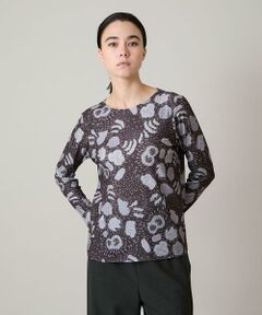 HIROKO KOSHINO / ヒロココシノ カットソー | アブストラクトパターンデザインカットソー/日本製/洗える