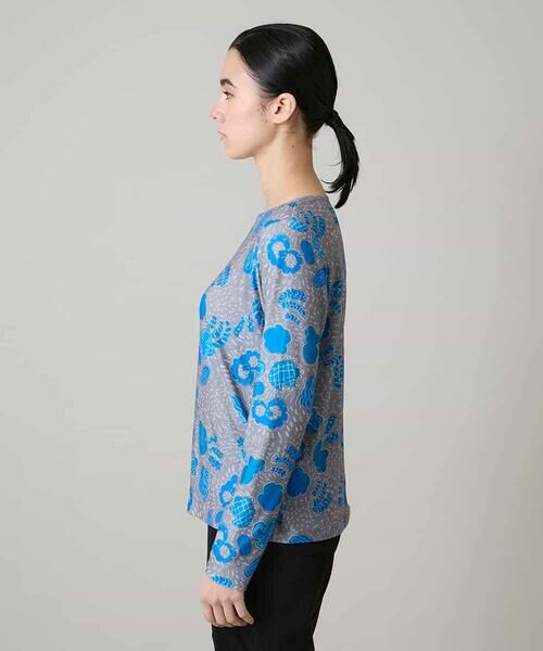 HIROKO KOSHINO / ヒロココシノ カットソー | アブストラクトパターンデザインカットソー/日本製/洗える | 詳細1