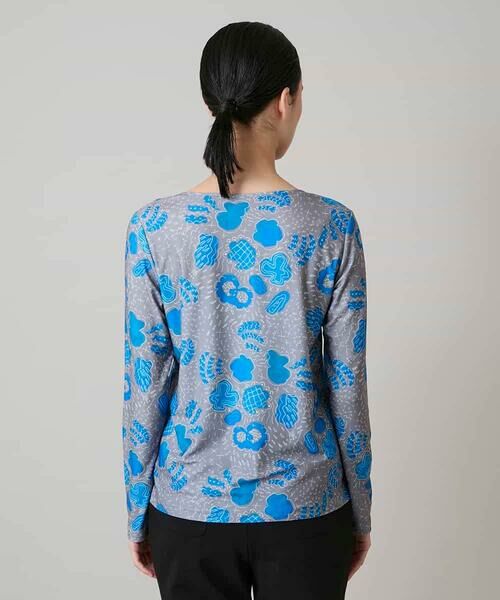 HIROKO KOSHINO / ヒロココシノ カットソー | アブストラクトパターンデザインカットソー/日本製/洗える | 詳細2