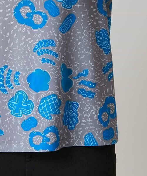 HIROKO KOSHINO / ヒロココシノ カットソー | アブストラクトパターンデザインカットソー/日本製/洗える | 詳細6