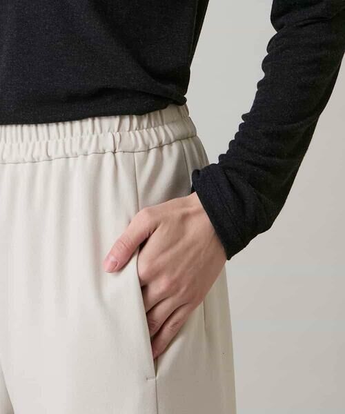 HIROKO KOSHINO / ヒロココシノ その他パンツ | ツイルストレッチ裏起毛パンツ/日本製/洗える | 詳細5