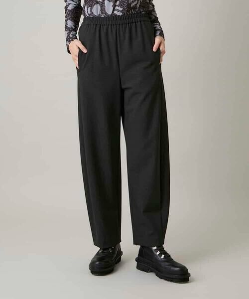 HIROKO KOSHINO / ヒロココシノ その他パンツ | ツイルストレッチ裏起毛パンツ/日本製/洗える(ダークグレー)