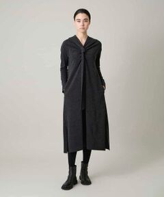 HIROKO KOSHINO / ヒロココシノ ロング・マキシ丈ワンピース | タイディテールウールジャージーワンピース /日本製