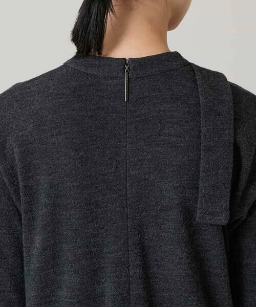 HIROKO KOSHINO / ヒロココシノ ロング・マキシ丈ワンピース | タイディテールウールジャージーワンピース /日本製 | 詳細5