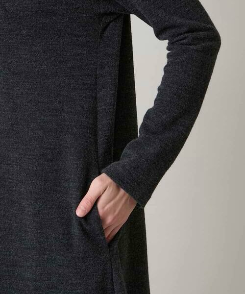 HIROKO KOSHINO / ヒロココシノ ロング・マキシ丈ワンピース | タイディテールウールジャージーワンピース /日本製 | 詳細7