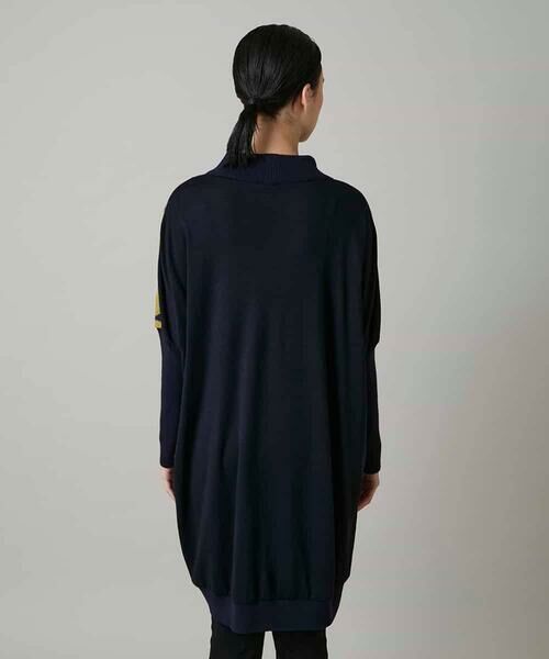 HIROKO KOSHINO / ヒロココシノ チュニック | 膨れジャカードデザインニットチュニック/日本製 | 詳細2