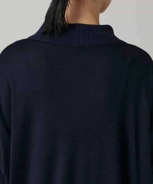 HIROKO KOSHINO / ヒロココシノ チュニック | 膨れジャカードデザインニットチュニック/日本製 | 詳細4