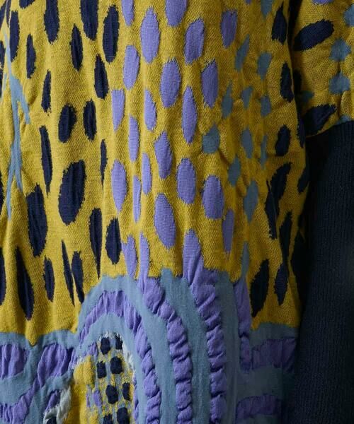 HIROKO KOSHINO / ヒロココシノ チュニック | 膨れジャカードデザインニットチュニック/日本製 | 詳細7