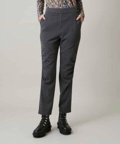 HIROKO KOSHINO / ヒロココシノ チノ・ワークパンツ | ギャザーアクセント切り替えデザインパンツ/日本製/洗える