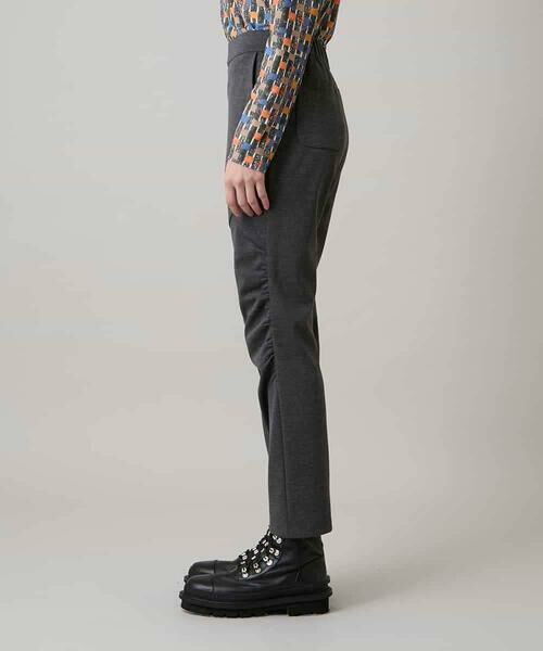 HIROKO KOSHINO / ヒロココシノ チノ・ワークパンツ | ギャザーアクセント切り替えデザインパンツ/日本製/洗える | 詳細1