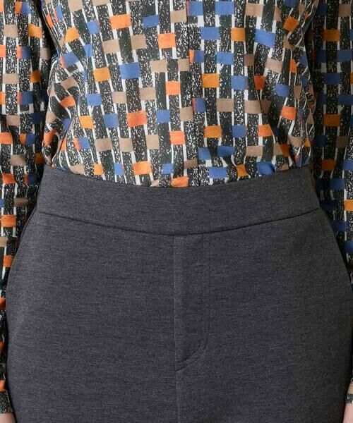 HIROKO KOSHINO / ヒロココシノ チノ・ワークパンツ | ギャザーアクセント切り替えデザインパンツ/日本製/洗える | 詳細3