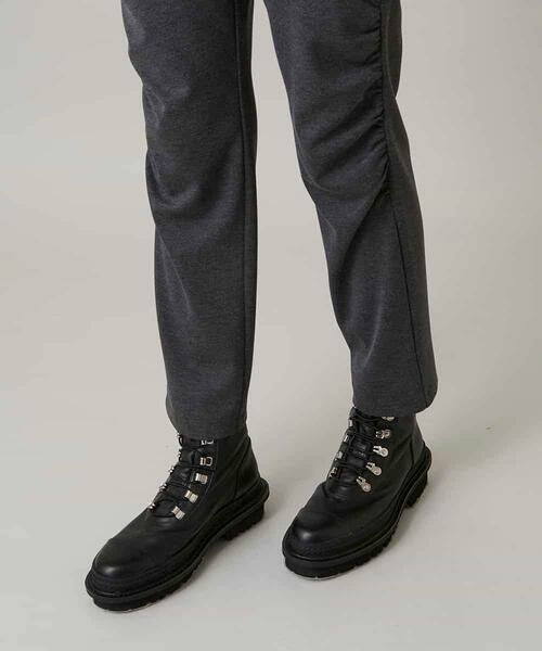 HIROKO KOSHINO / ヒロココシノ チノ・ワークパンツ | ギャザーアクセント切り替えデザインパンツ/日本製/洗える | 詳細7