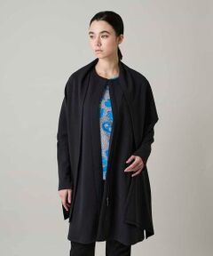 HIROKO KOSHINO / ヒロココシノ その他アウター | ショールデザインジップアップジャケットコート/日本製/洗える