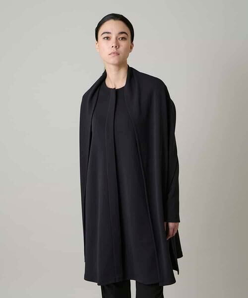 HIROKO KOSHINO / ヒロココシノ その他アウター | ショールデザインジップアップジャケットコート/日本製/洗える | 詳細1