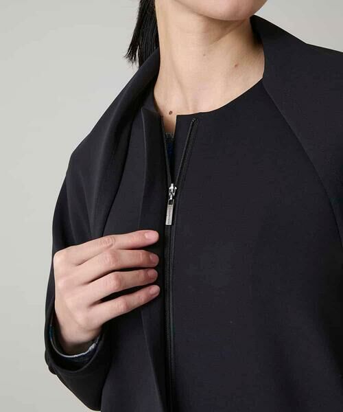 HIROKO KOSHINO / ヒロココシノ その他アウター | ショールデザインジップアップジャケットコート/日本製/洗える | 詳細11