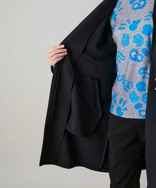 HIROKO KOSHINO / ヒロココシノ その他アウター | ショールデザインジップアップジャケットコート/日本製/洗える | 詳細13
