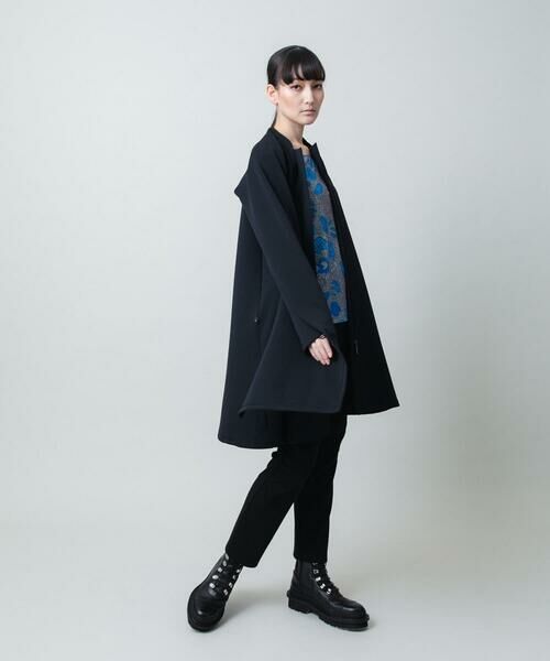 HIROKO KOSHINO / ヒロココシノ その他アウター | ショールデザインジップアップジャケットコート/日本製/洗える | 詳細14
