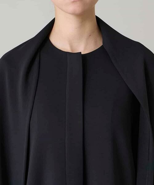 HIROKO KOSHINO / ヒロココシノ その他アウター | ショールデザインジップアップジャケットコート/日本製/洗える | 詳細4