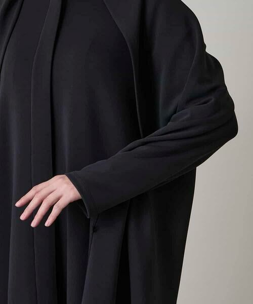 HIROKO KOSHINO / ヒロココシノ その他アウター | ショールデザインジップアップジャケットコート/日本製/洗える | 詳細6