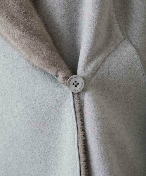 HIROKO KOSHINO / ヒロココシノ その他アウター | ショールカラーウールライクショートコート | 詳細10