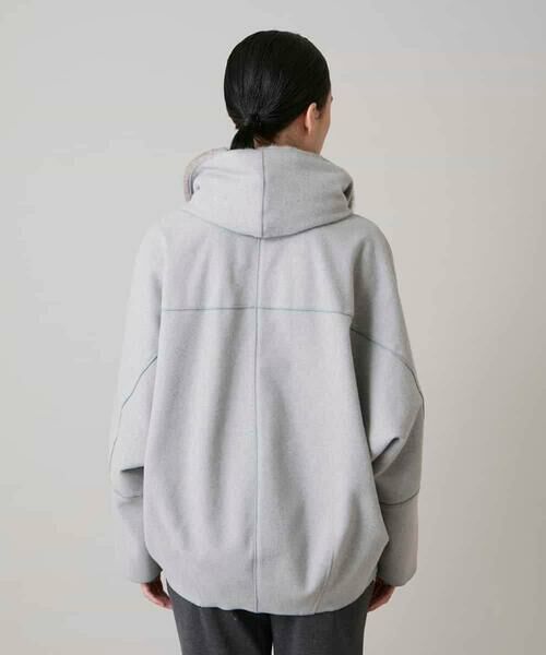 HIROKO KOSHINO / ヒロココシノ その他アウター | ショールカラーウールライクショートコート | 詳細3