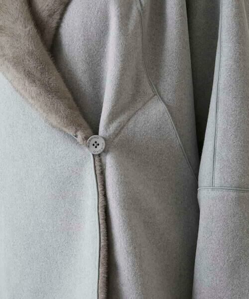 HIROKO KOSHINO / ヒロココシノ その他アウター | ショールカラーウールライクショートコート | 詳細9