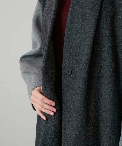 HIROKO KOSHINO / ヒロココシノ その他アウター | ウールジョイントコクーンシルエットコート/日本製 | 詳細10