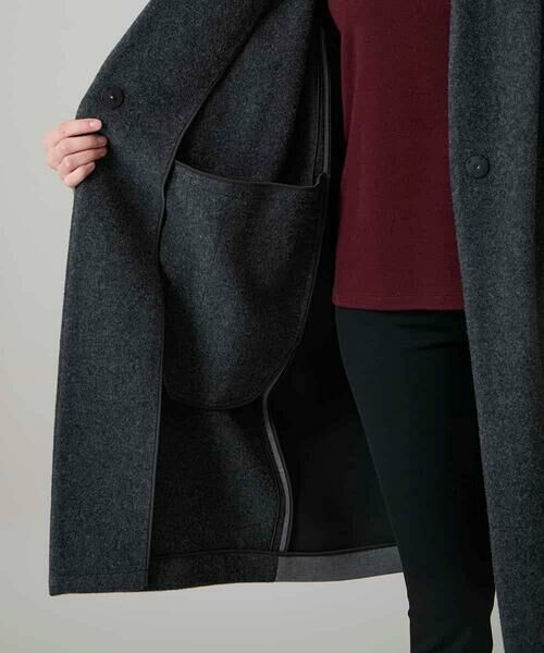 HIROKO KOSHINO / ヒロココシノ その他アウター | ウールジョイントコクーンシルエットコート/日本製 | 詳細11