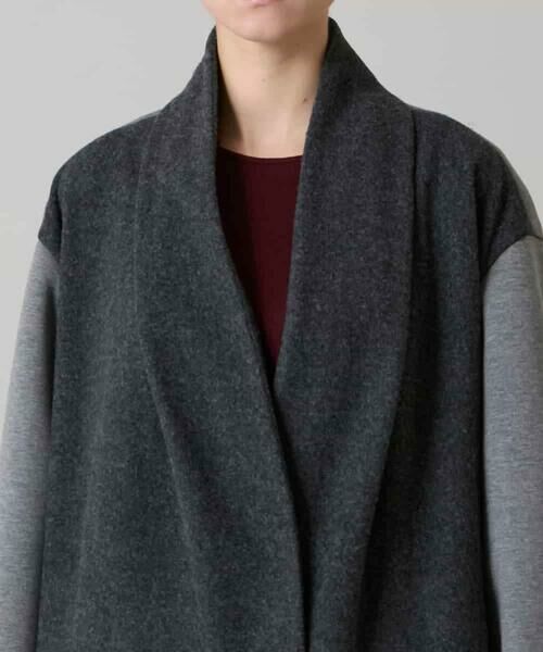 HIROKO KOSHINO / ヒロココシノ その他アウター | ウールジョイントコクーンシルエットコート/日本製 | 詳細4