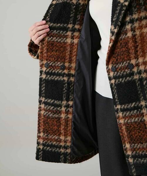 HIROKO KOSHINO / ヒロココシノ その他アウター | シャギーチェックテーラードコート | 詳細11