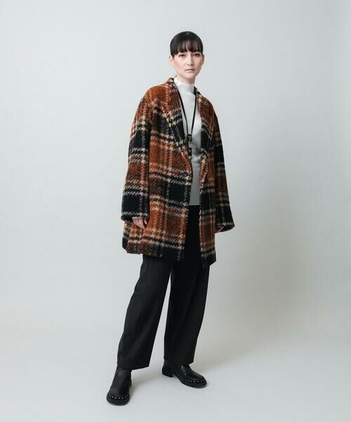 HIROKO KOSHINO / ヒロココシノ その他アウター | シャギーチェックテーラードコート | 詳細13