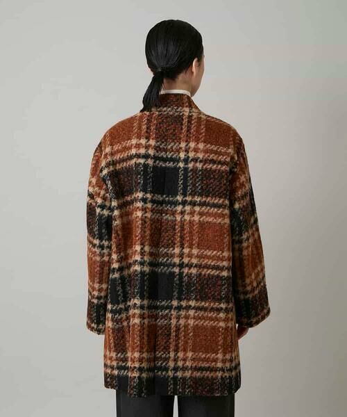 HIROKO KOSHINO / ヒロココシノ その他アウター | シャギーチェックテーラードコート | 詳細3