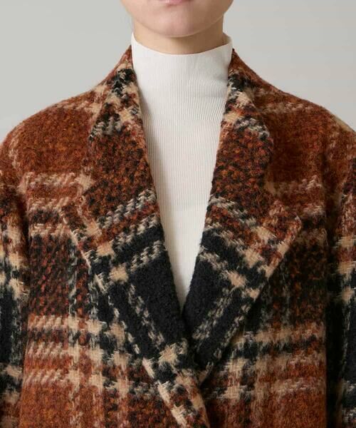 HIROKO KOSHINO / ヒロココシノ その他アウター | シャギーチェックテーラードコート | 詳細4