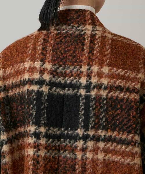 HIROKO KOSHINO / ヒロココシノ その他アウター | シャギーチェックテーラードコート | 詳細5