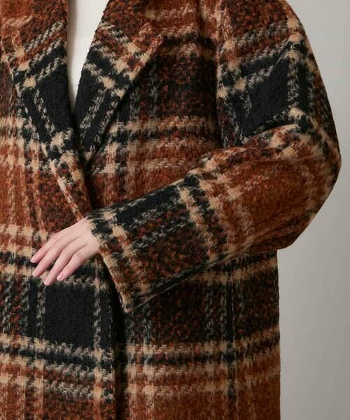 HIROKO KOSHINO / ヒロココシノ その他アウター | シャギーチェックテーラードコート | 詳細6