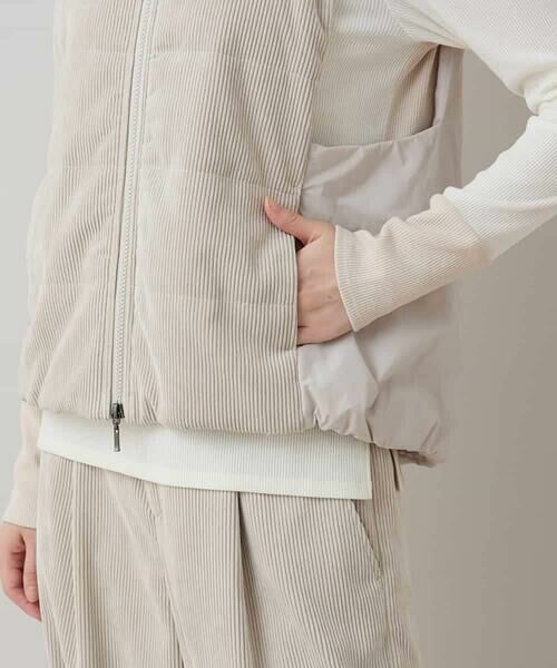 HIROKO KOSHINO / ヒロココシノ ベスト | コーデュロイパテッドベスト /洗える | 詳細10