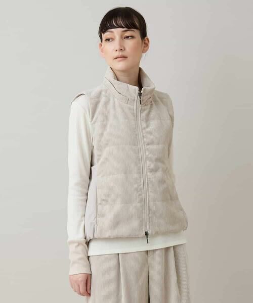 HIROKO KOSHINO / ヒロココシノ ベスト | コーデュロイパテッドベスト /洗える | 詳細12