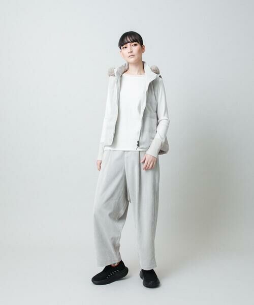 HIROKO KOSHINO / ヒロココシノ ベスト | コーデュロイパテッドベスト /洗える | 詳細17