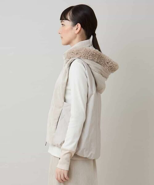 HIROKO KOSHINO / ヒロココシノ ベスト | コーデュロイパテッドベスト /洗える | 詳細2