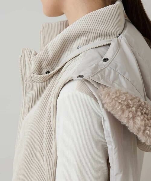 HIROKO KOSHINO / ヒロココシノ ベスト | コーデュロイパテッドベスト /洗える | 詳細7