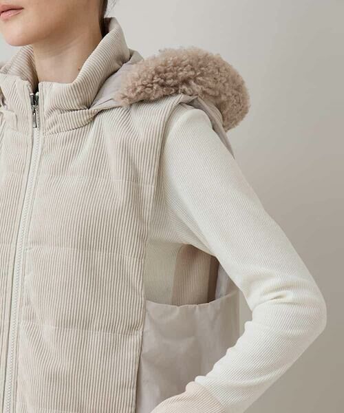 HIROKO KOSHINO / ヒロココシノ ベスト | コーデュロイパテッドベスト /洗える | 詳細8