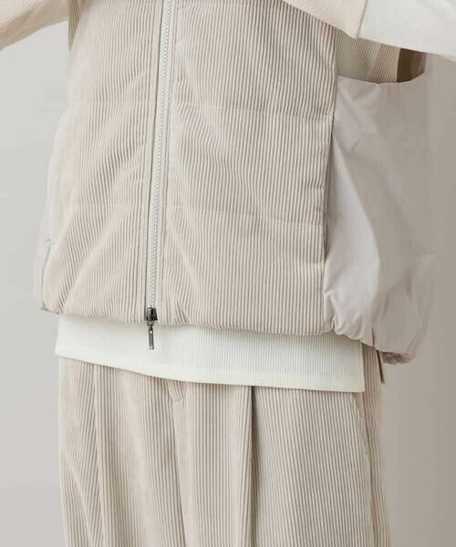 HIROKO KOSHINO / ヒロココシノ ベスト | コーデュロイパテッドベスト /洗える | 詳細9