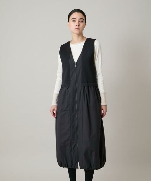 HIROKO KOSHINO / ヒロココシノ ロング・マキシ丈スカート | 薄綿ウォームジャンパースカート/洗える | 詳細1