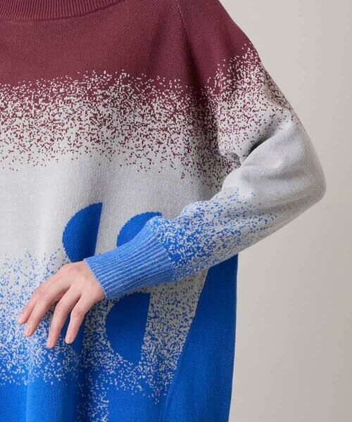 HIROKO KOSHINO / ヒロココシノ チュニック | グラデーションジャカードニットチュニック/洗える | 詳細5