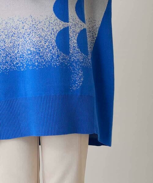 HIROKO KOSHINO / ヒロココシノ チュニック | グラデーションジャカードニットチュニック/洗える | 詳細6