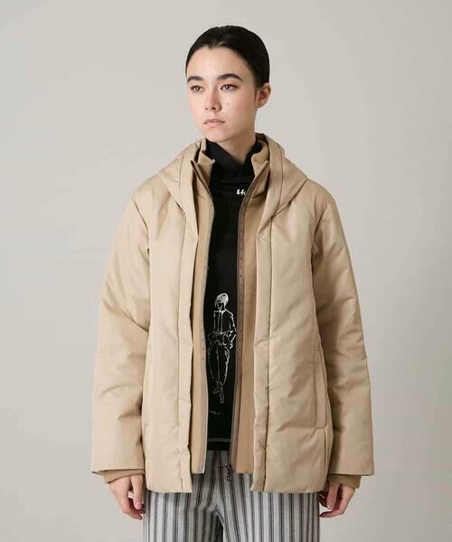 HIROKO KOSHINO / ヒロココシノ ダウンジャケット・ベスト | エコダウンリブジョイントジャケット/洗える(ベージュ)