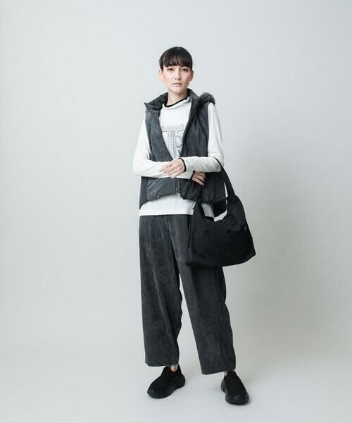 HIROKO KOSHINO / ヒロココシノ カットソー | カットワークロゴ刺繍ウォームカットソー/日本製/洗える | 詳細10