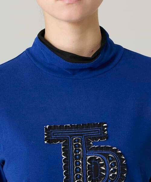 HIROKO KOSHINO / ヒロココシノ カットソー | カットワークロゴ刺繍ウォームカットソー/日本製/洗える | 詳細3