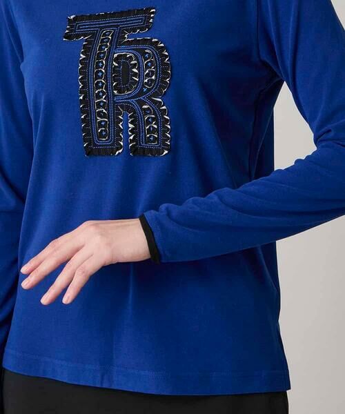 HIROKO KOSHINO / ヒロココシノ カットソー | カットワークロゴ刺繍ウォームカットソー/日本製/洗える | 詳細5