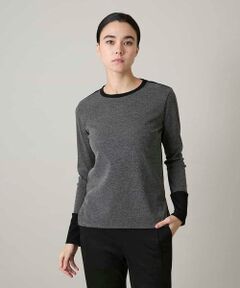 HIROKO KOSHINO / ヒロココシノ カットソー | 配色ブロッキングデザインカットソー/日本製/洗える